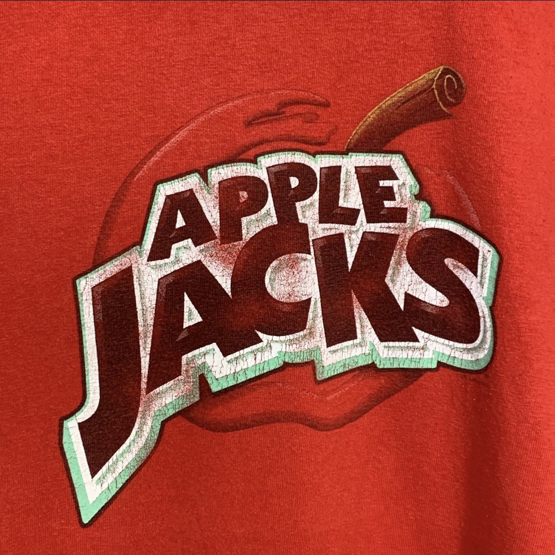 Vintage Y2K 2000s Apple Jacks Cereal Promo Red Tee Size 2XL gallery