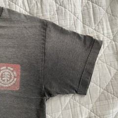 Vintage BAM Margera Element HIM Tshirt Size Small Gray 2000s Skate Faded Worn