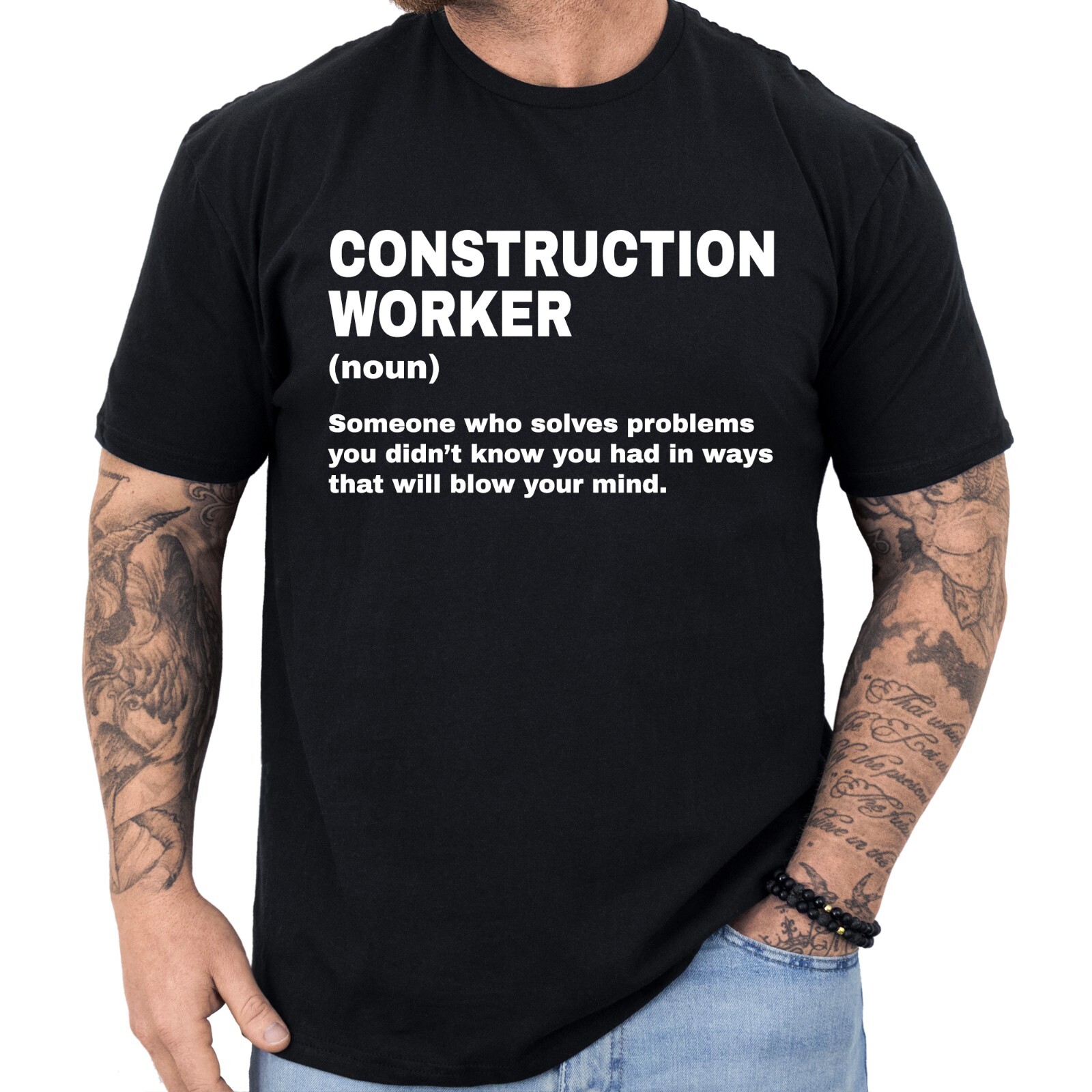 Construction Worker Definition T-shirt Funny Gifts Profession Shirt Men & Women gallery