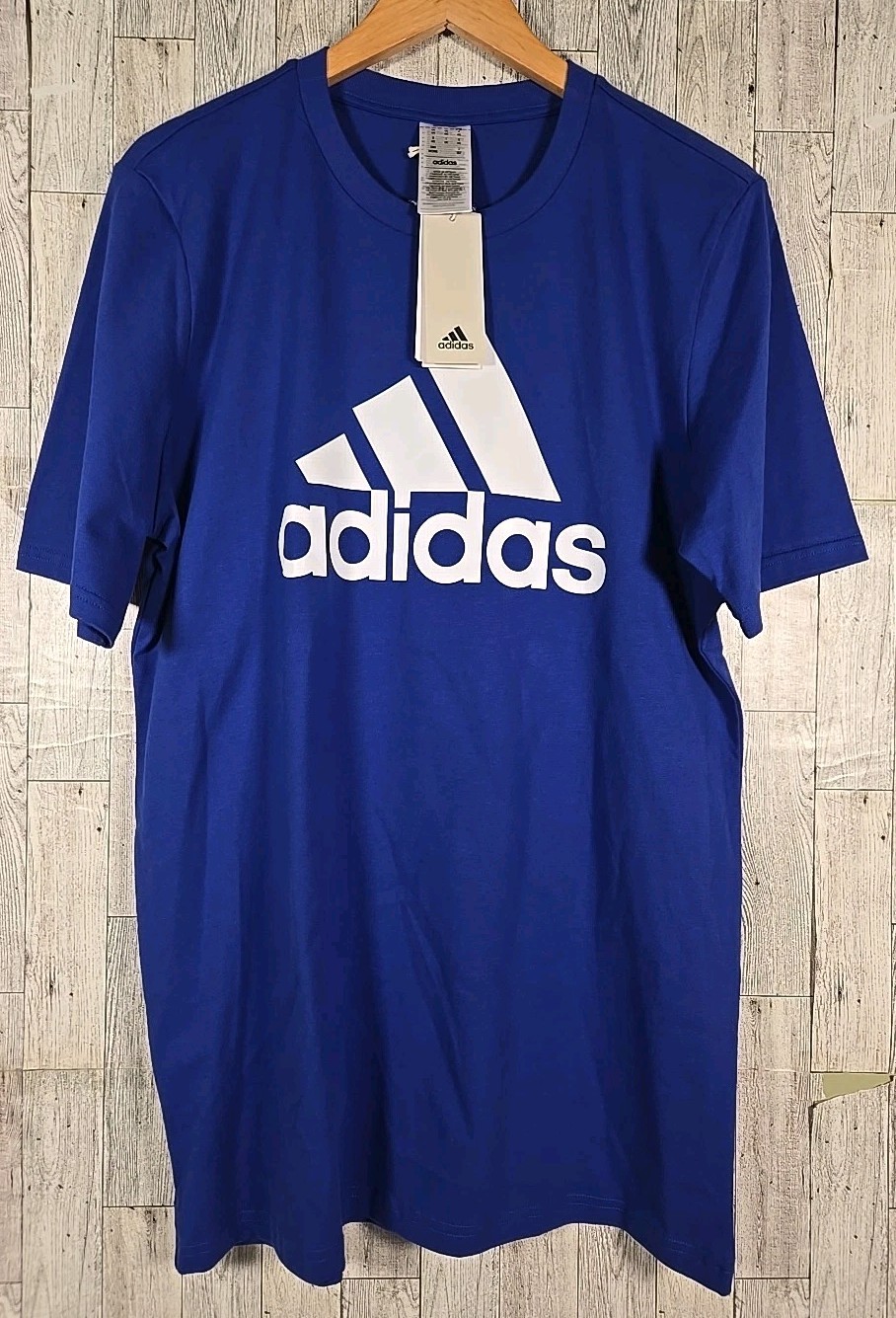 Adidas T-Shirt Mens Medium Tall Multi Sport Semi Lucid Blue IC9351 NEW