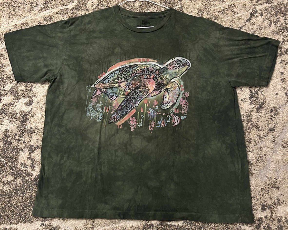 The Mountain Tie Dye Shirt XXL Green Turtle Aquatic gallery