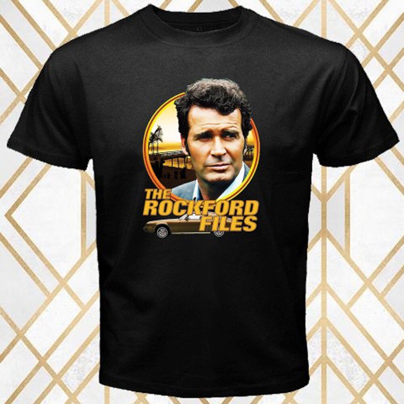 The Rockford Files Retro TV Show Men’s Black Size S – 5XL