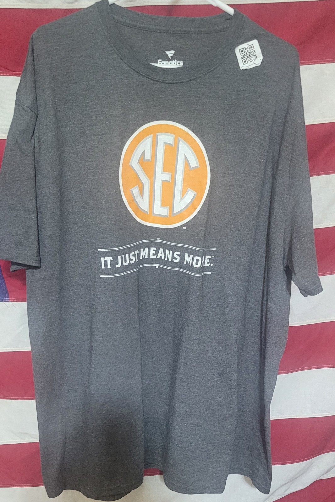 Fanatics Men's Gray SEC "It Just Means More" Graphic Logo T-Shirt 3XL Big & Tall gallery