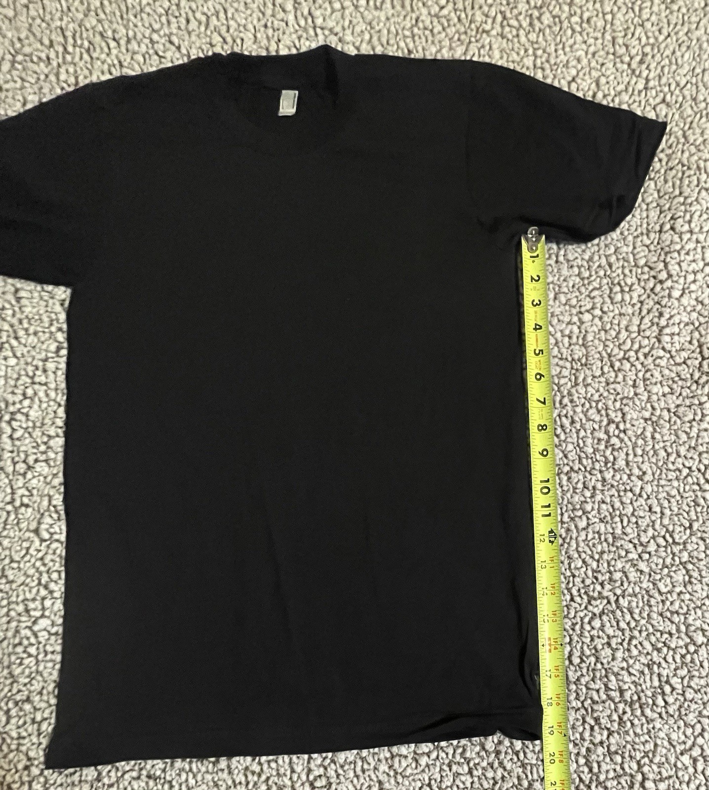 American Apparel Fine Jersey 100% Combed Cotton T-Shirt Black Small Made In USA gallery