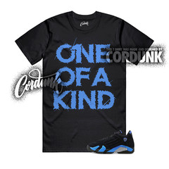 14 University Blue Black Metallic Silver UNC T Shirt Match 1OAK