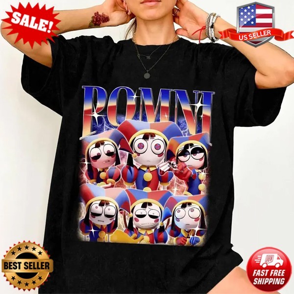Pomni Bootleg Shirt, Pomni The Amazing Digital Circus T-Shirt, S-5XL
