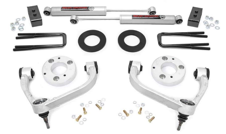 Rough Country 3″ Lift Kit with N3 Shocks & UCA for 09-13 Ford F150 4WD