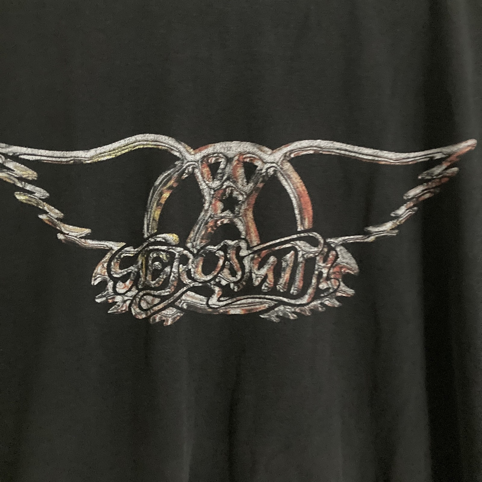 Vtg Aerosmith Shirt Mens XL Distressed Giant Tag Rock Band Graphic Logo Tee 90s gallery
