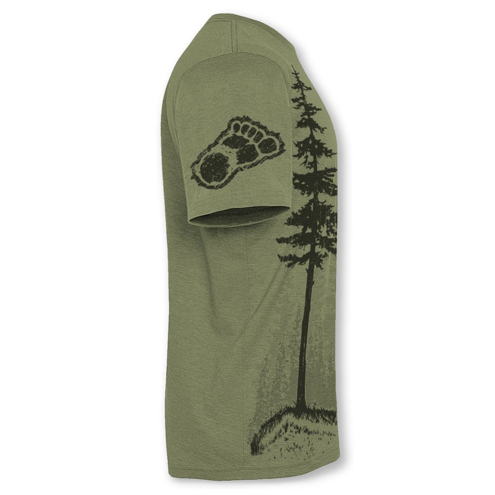 Men’s Bigfoot T Shirt Funny Sasquatch Forest Graphic Tee, No-Feel Print - F001 gallery