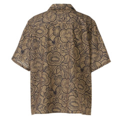 Onitsuka Tiger PRINTED SHIRT & SHORTS 100% Polyester Botanical Art JAPAN NEW