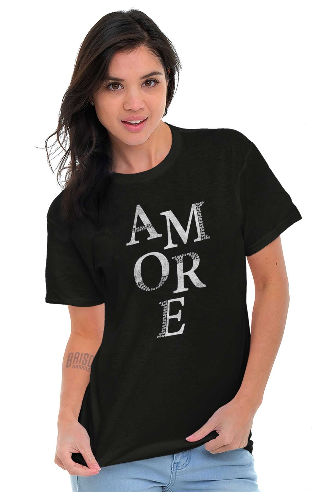 Amore Love Couple French Designer Graphic Womens Ladies Short Sleeve T Shirt gallery