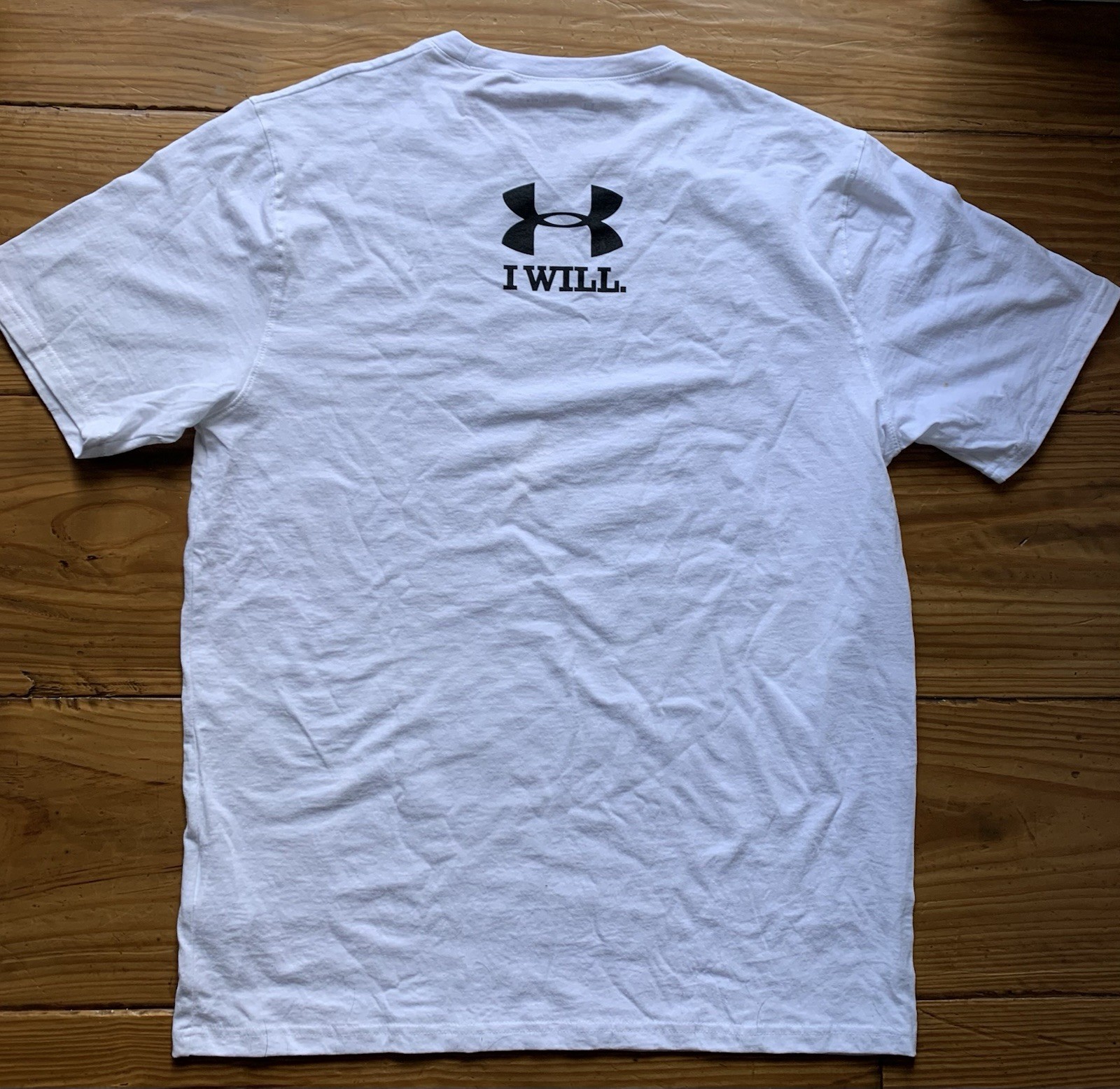 FACTORY SEALED Men's Under Armour Loose Fit "I WILL" Shirt 1259077 - WHITE Sz LG gallery