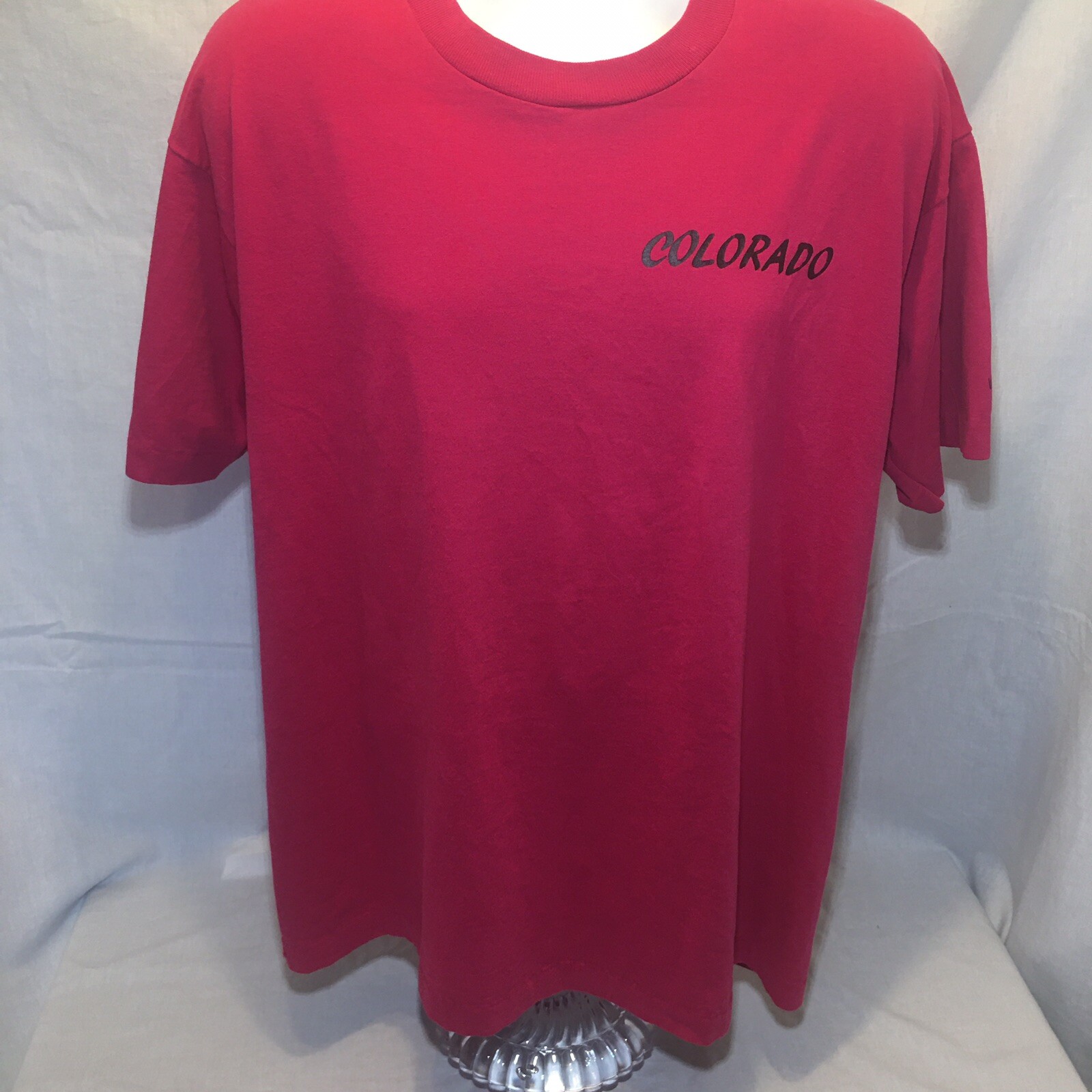 Vintage Shirt XL Fruit Loom Best Single Stitch Colorado Pink Cow Graphic 90s gallery
