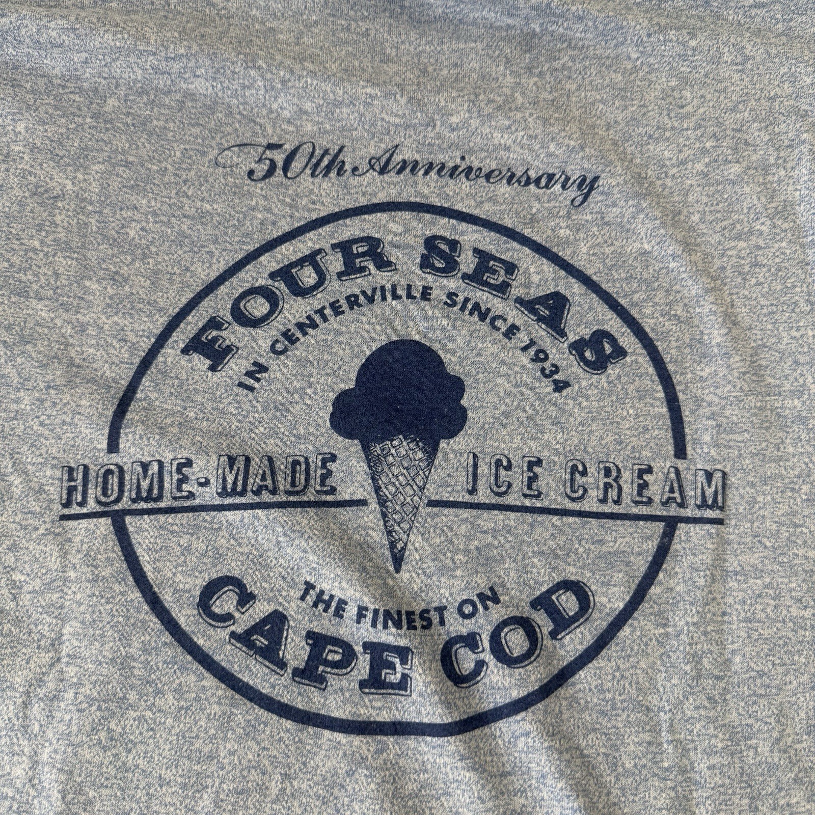 Vintage 80s 1984 Four Seas Ice Cream Cape Cod 50th Anniversary Ringer T Shirt gallery