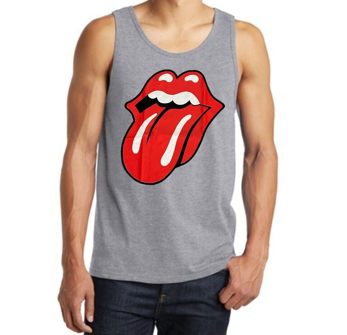 ROLLING STONES CLASSIC TONGUE PUNK ROCK Band Tank Top (Various Colors) gallery