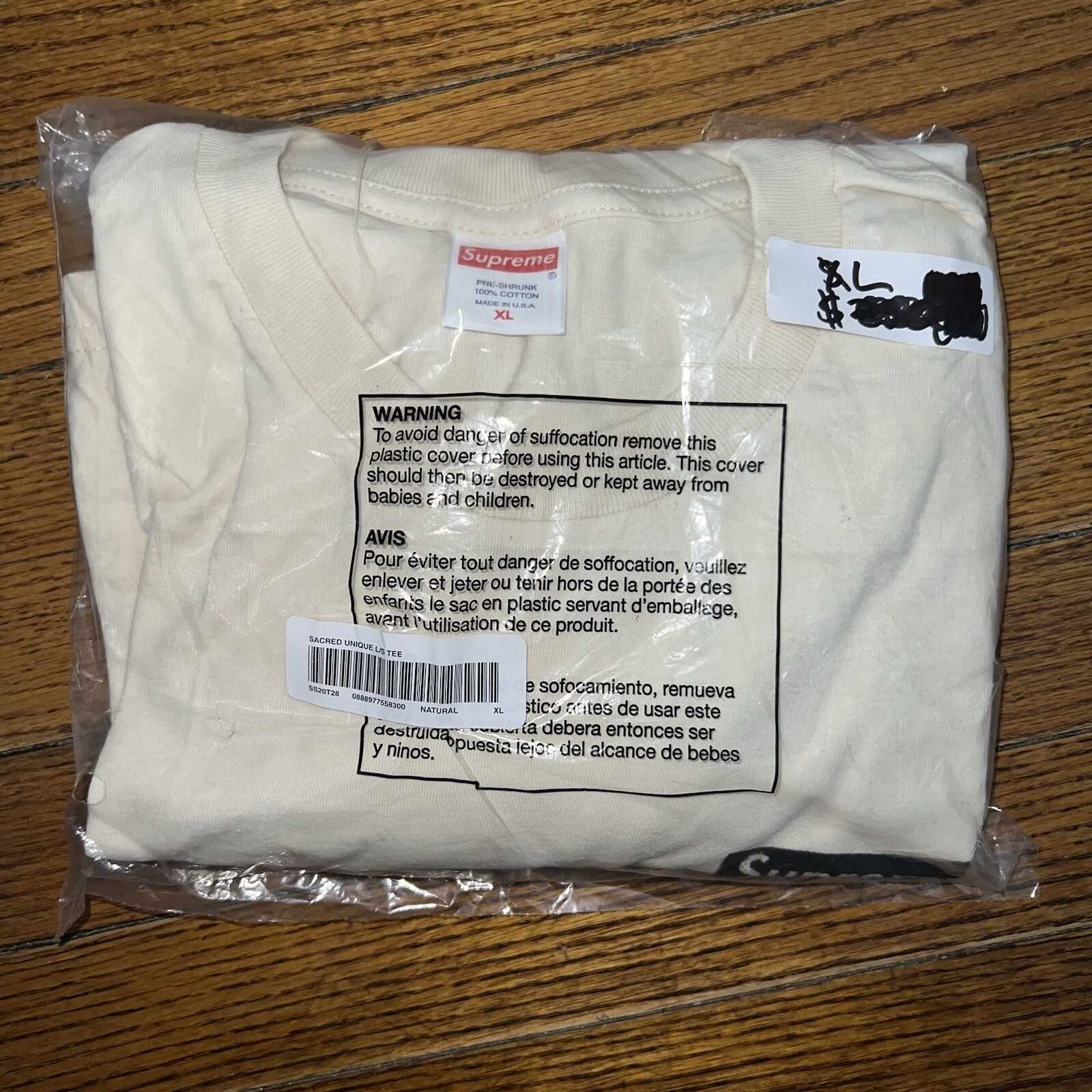 Supreme Sacred Unique L/S Tee Natural Size: XL gallery