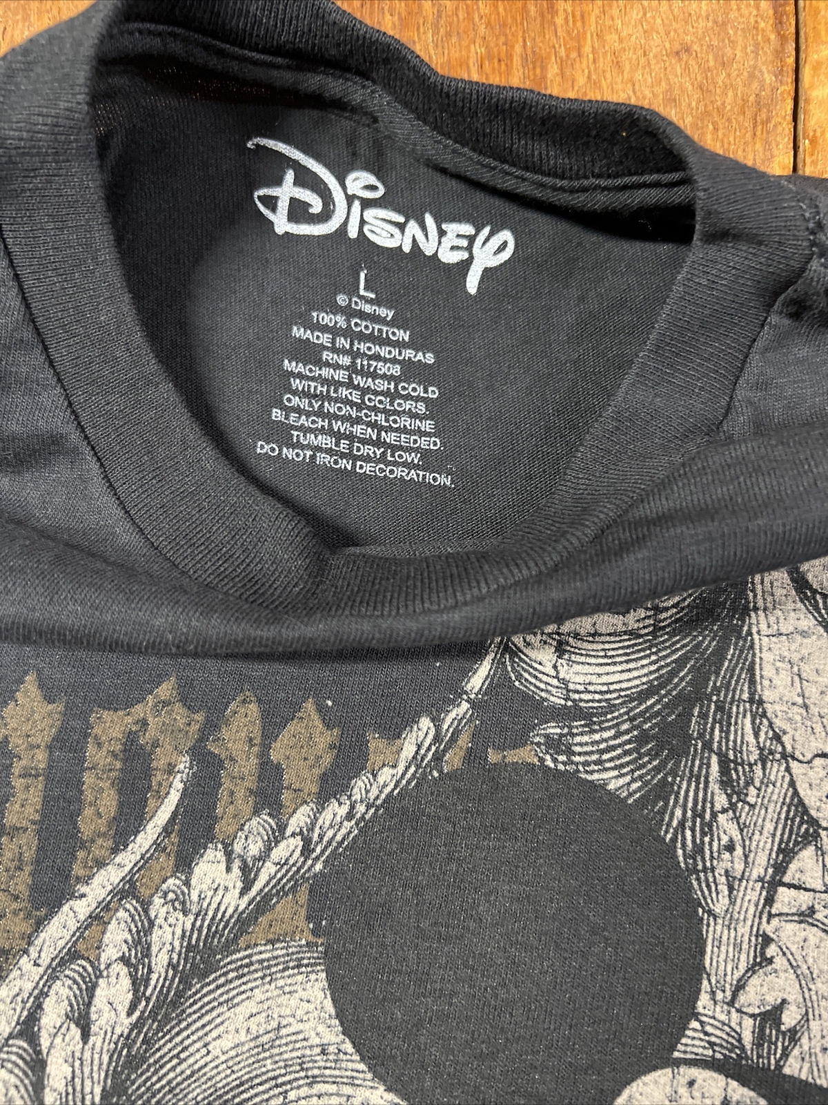 LG Disney Mickey Mouse Full Print Graphic Tee Shirt Black All Over Front Print gallery