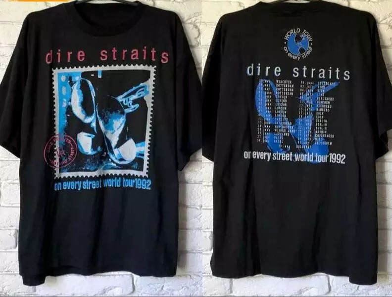 Dire Straits Band On Every Street World Tour 1992 T Shirt Full Size S-5XL FH385 gallery