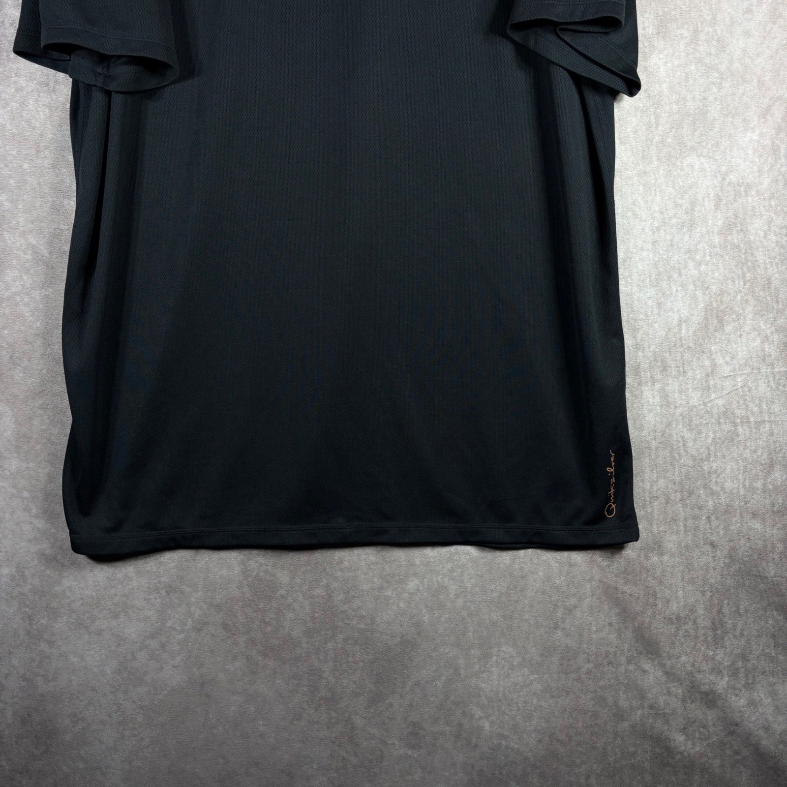 Quiksilver T-Shirt Mens XXXL Black Waterman Performance Bamboo Charcoal Surfer gallery