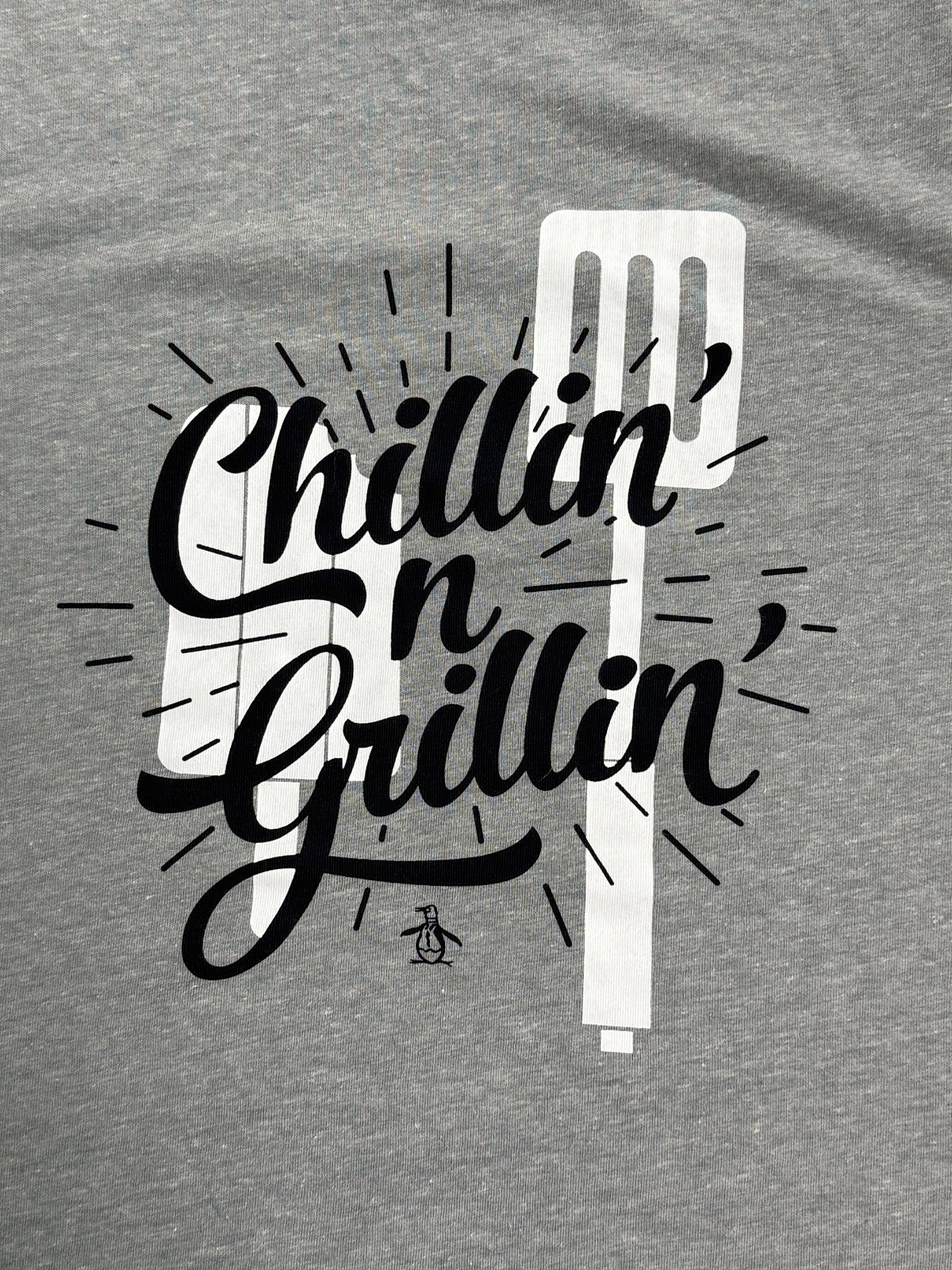 Original Penguin "Chillin' n Grillin" Spatula Logo NWT Graphic Tee Shirt Size M gallery