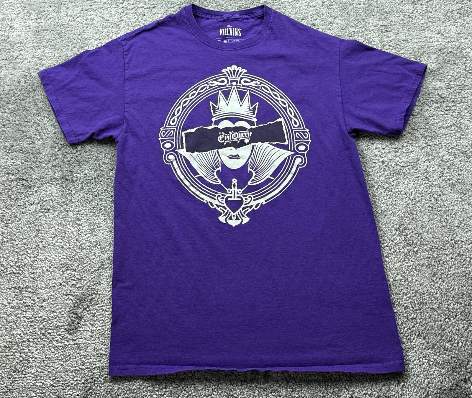 Disney Villains Shirt Mens M Purple Evil Queen Lootwear Exclusive Tagless gallery