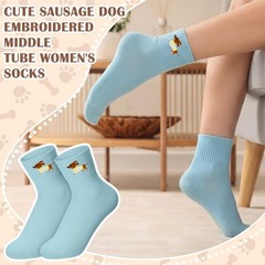 10 Pairs Socks Womens Crew Elastic Ankle Length Cotton Socks Aesthetic Cute L…