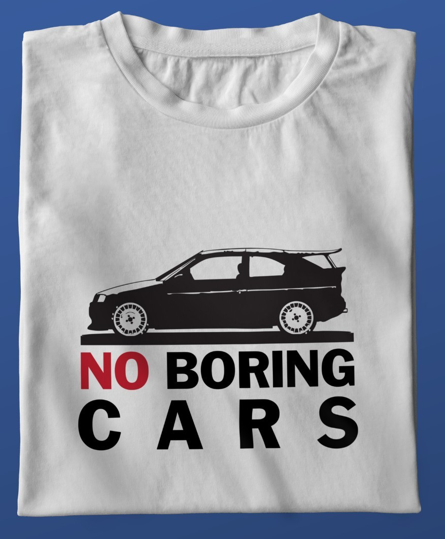 VINTAGE NO BORING CARS CAR JERSEY T-SHIRT - FORD ESCORT COSWORTH CSW gallery