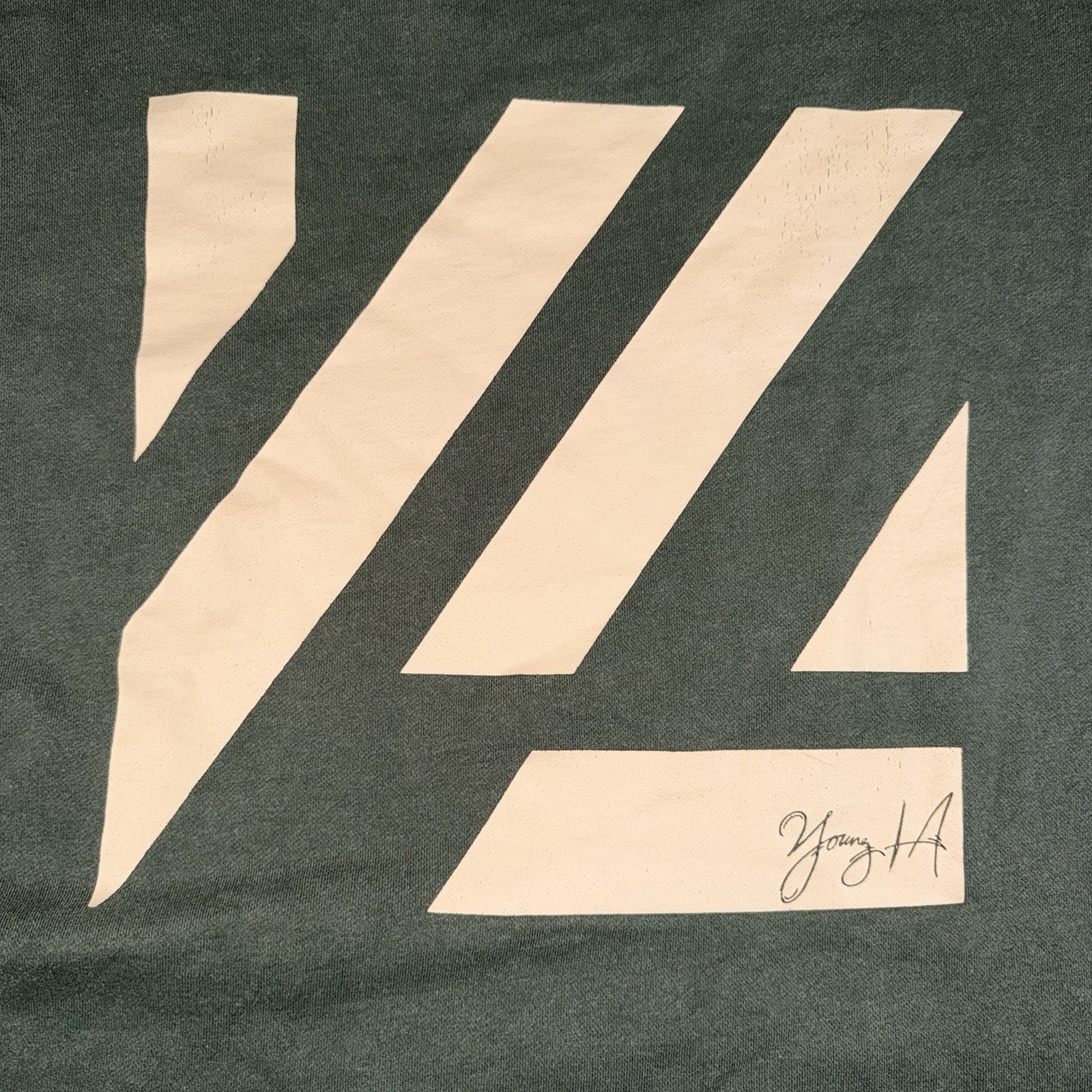 YoungLA T Shirt Mens Medium Green Graphic Logo Athletic Gym Streetwear Tee gallery