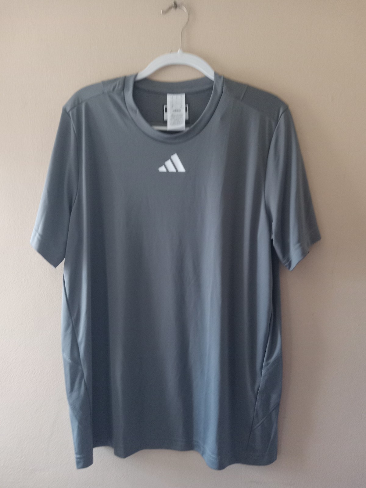 Adidas Dark Grey Pregame T-Shirt HY0521 Size Large (Y394) gallery