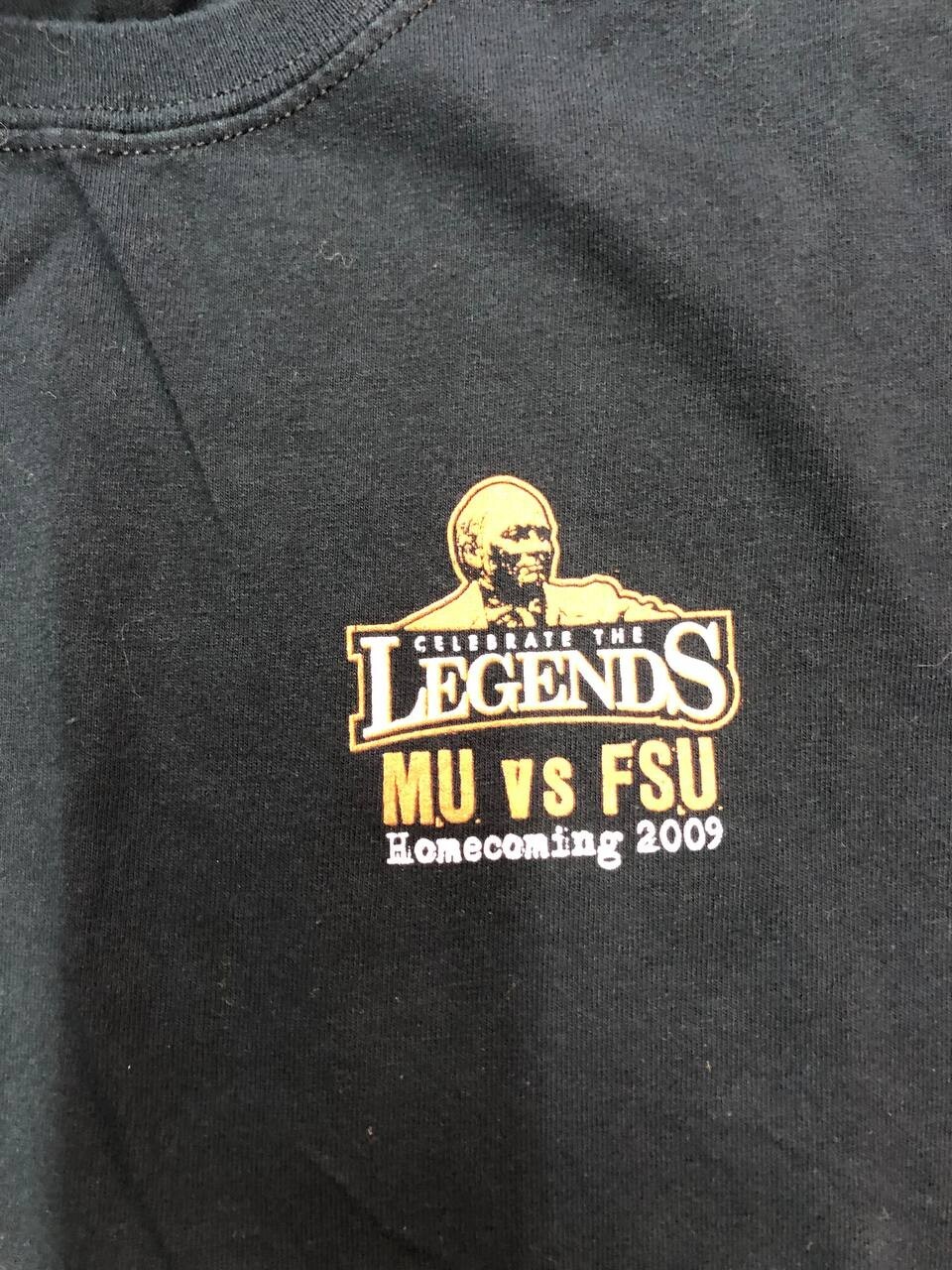 Legendary Bears MU VS FSU Tshirt Mens Medium Black Celebrate The Legends gallery