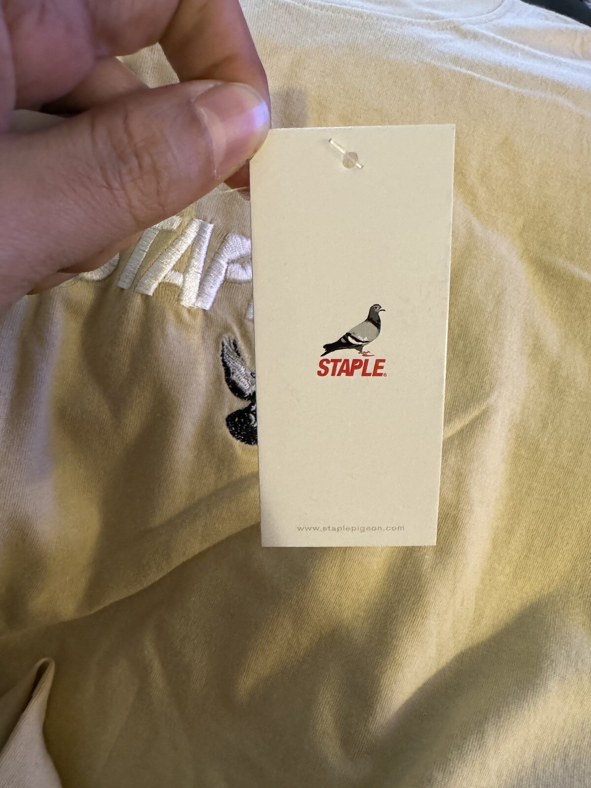 STAPLE PIGEON Logo Beige Tan Tee Shirt Size Medium Men's, Brand New gallery