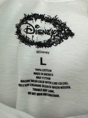 Disney Unisex White Mickey Mouse Printed T-Shirt Large Short Sleeve New With Tag