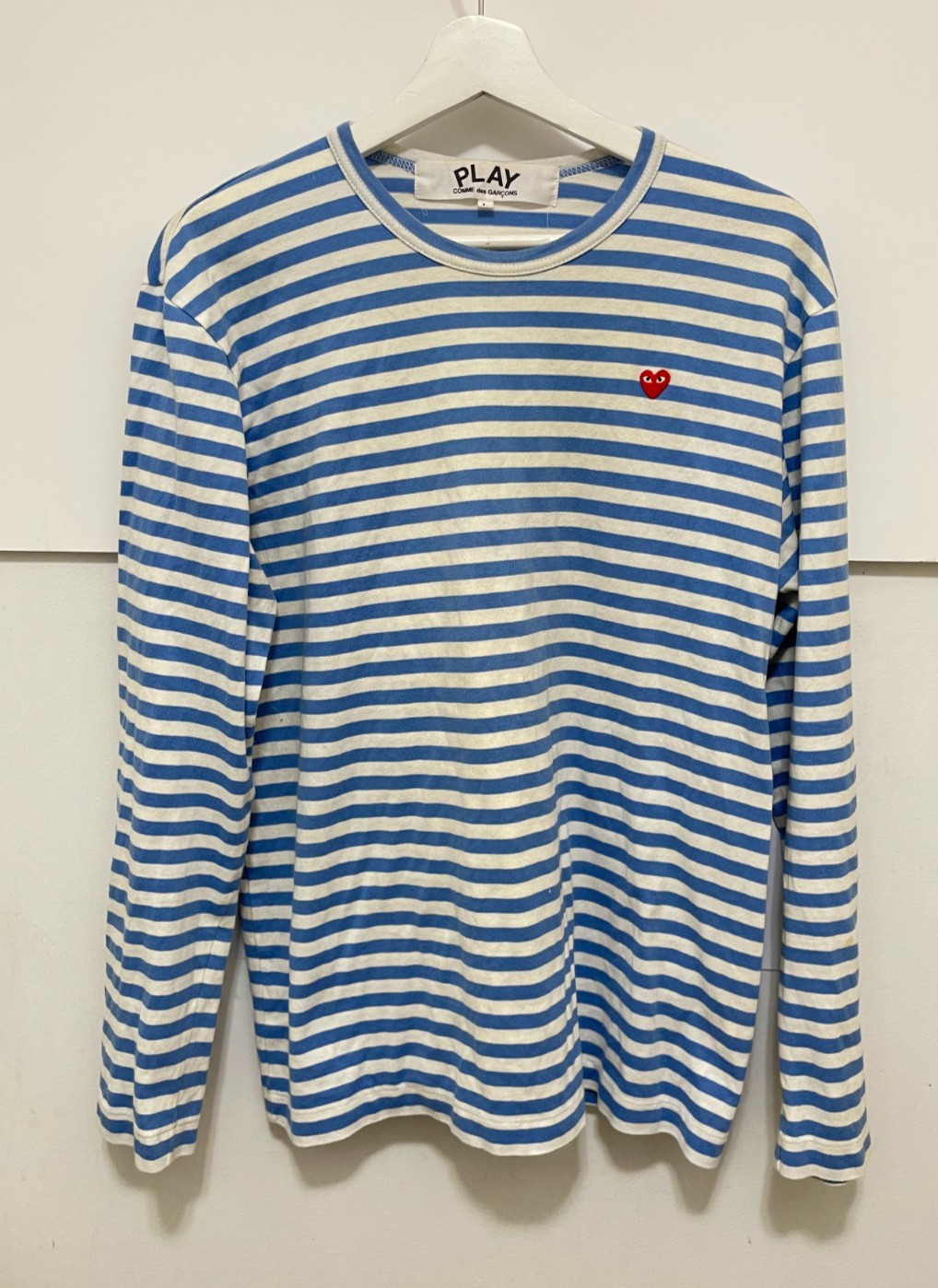 COMME des GARCONS PLAY Mariner Striped LS Tee Shirt Mens L (Fits Medium) Japan gallery