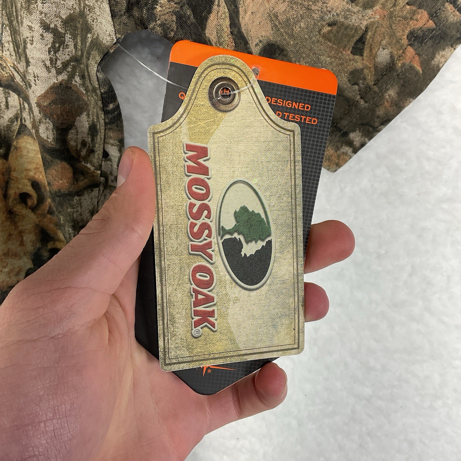 Mens Habit Camo Official Mossy Oak Outdoors Hunting Short Sleeve Shirt M gallery
