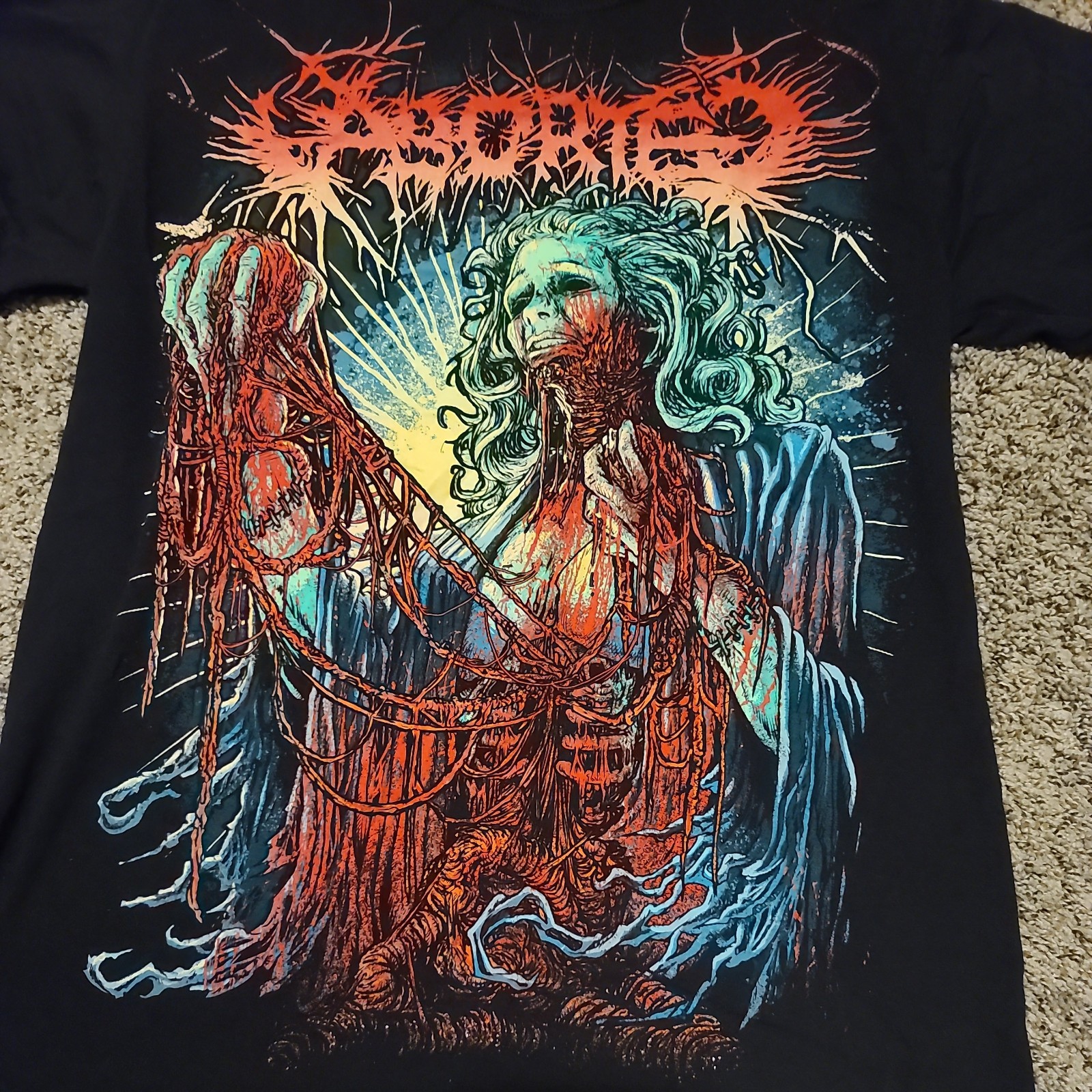 Aborted Medium M Death Metal T Shirt DeathCore Death Core. Ingested Disentomb gallery