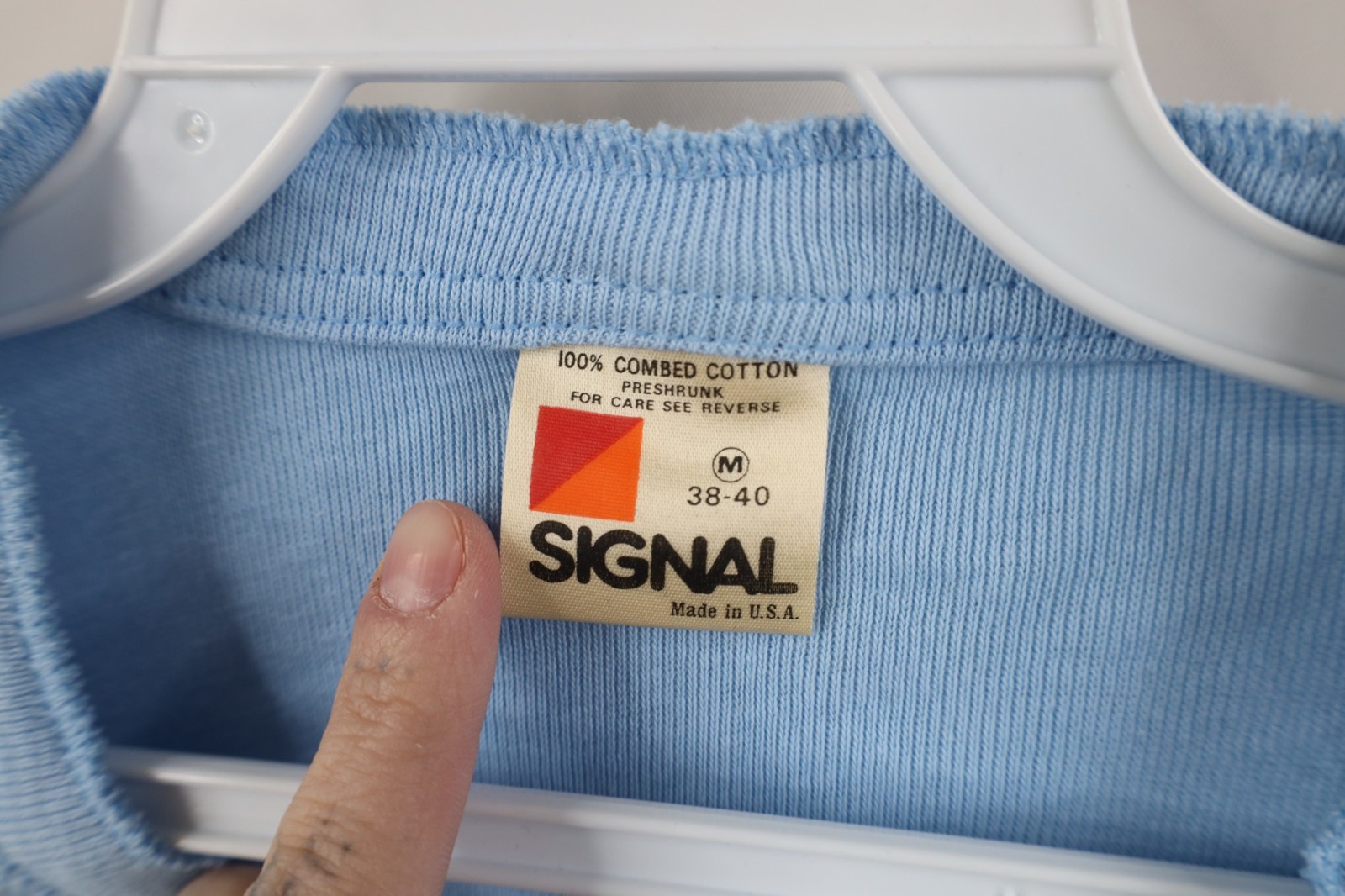 Vtg 80s 90s Streetwear Mens Medium Blank Thermal Ribbed Knit Henley T-Shirt USA gallery