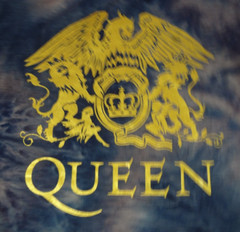 QUEEN FREDDY MERCURY ROCK BAND TIE-DYE BLUE MEDIUM T-SHIRT J506