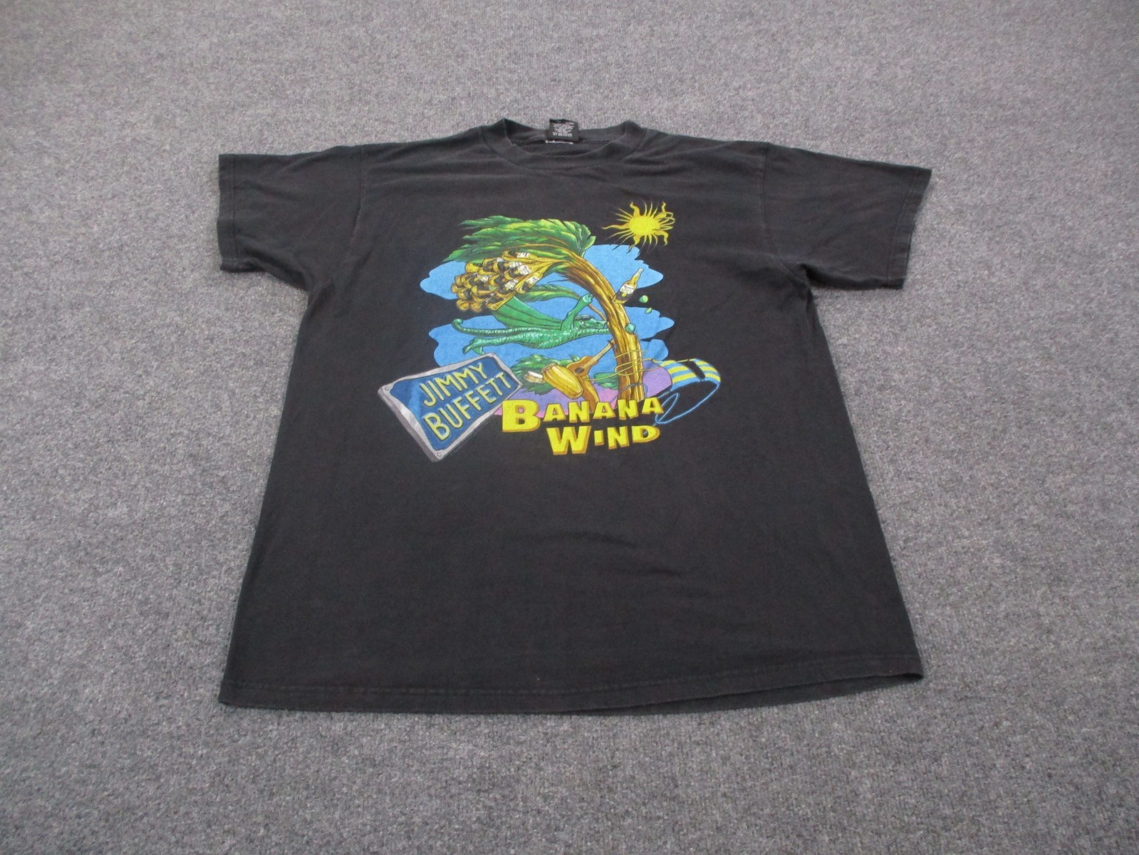 Vintage Jimmy Buffett T Shirt Mens XL 90s Glane Graphic Banana Wind Tour 1997 gallery