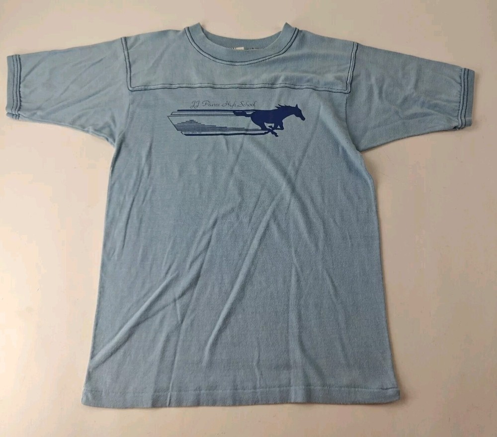 Vintage 1980s JJ Pearce High School Adult L Jersey Style Tshirt Richardson Texas