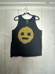 Emojinx Men’s Graphic Tank Top Black Emoji Collage Smiley Face