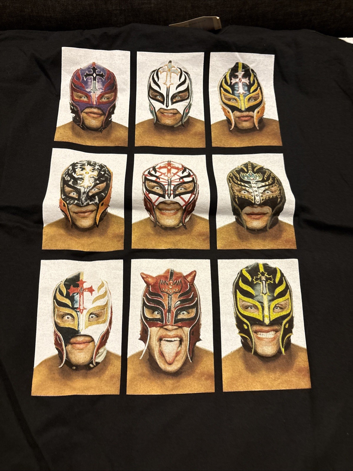 WWE Vintage Rey Mysterio Many Faces Shirt 2002 New With Tags Size 2xl gallery