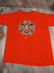 PNW Native American Coastal Indian Thunderbird TShirt Vintage Bellingham zig ZAG