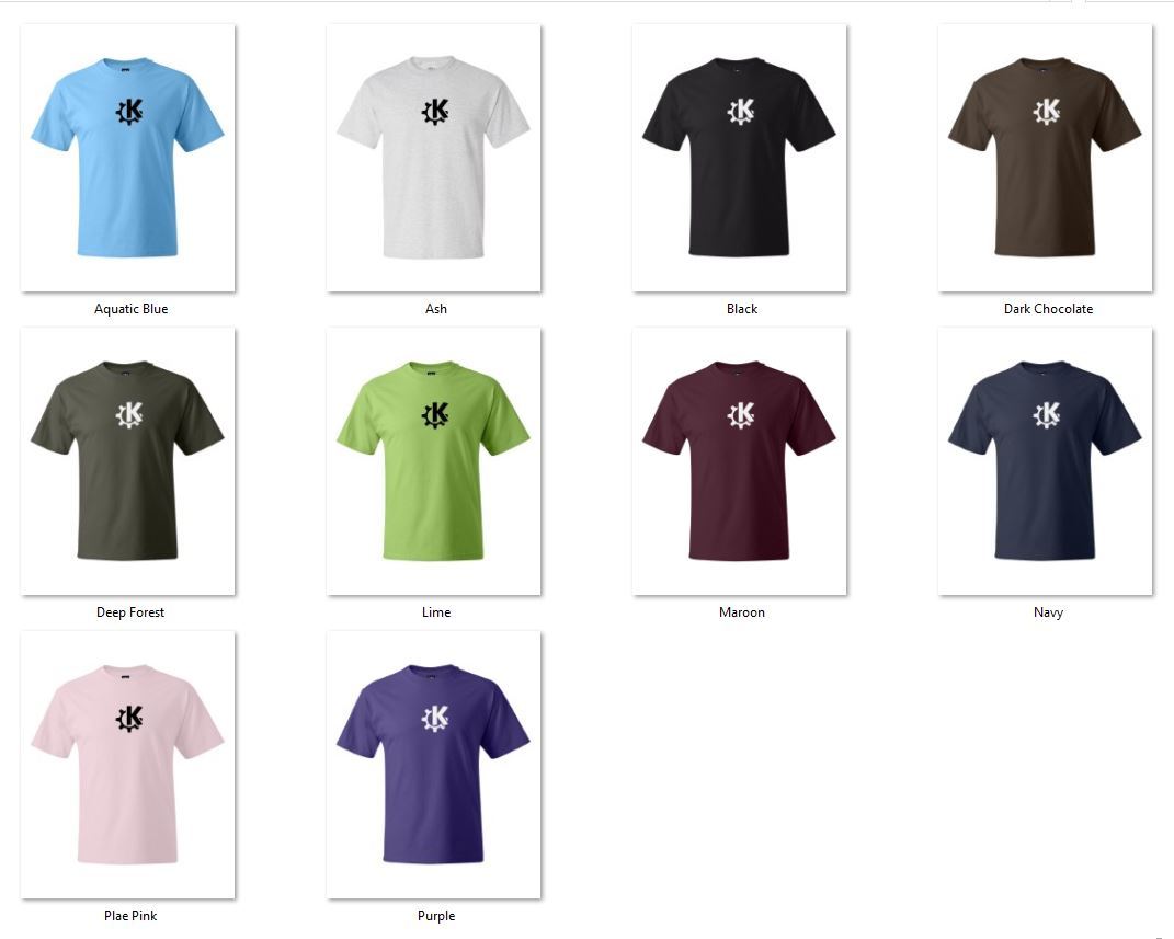 KDE logo GNU Linux open source T-Shirts S-5XL gallery
