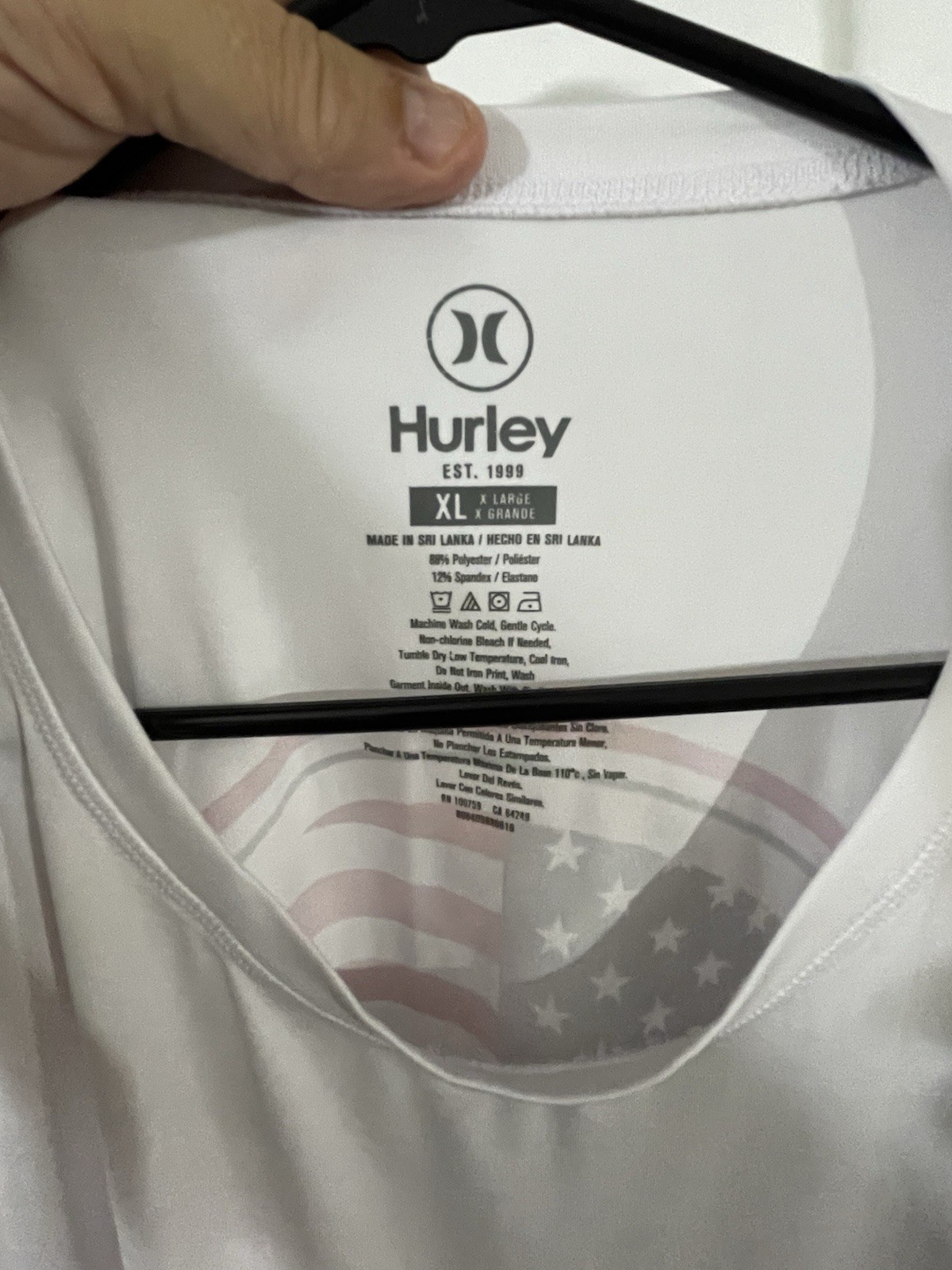 Hurley Long Sleeve Sun Shirt Size XL Polyester Spandex PreOwned Good gallery
