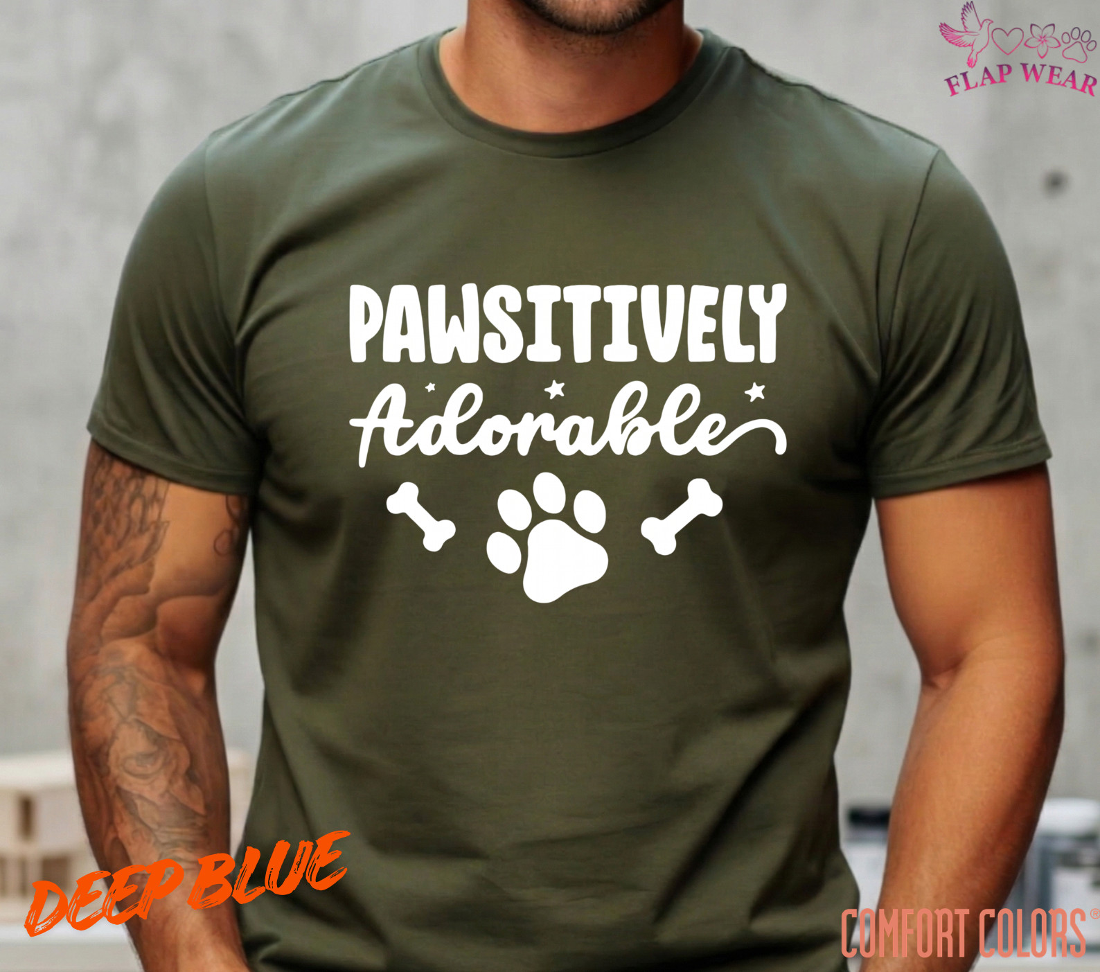 Unisex Pawsitively Adorable Dog Paw Print T-Shirt - Cute Pet Lover Graphic Tee gallery