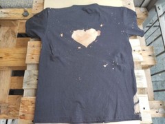Bleach Dyed T-Shirt Handmade Bleached Shirt DIY