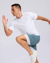 Men’s Athletic Workout T-Shirts Moisture Wicking Cooling Running Shirts Short…