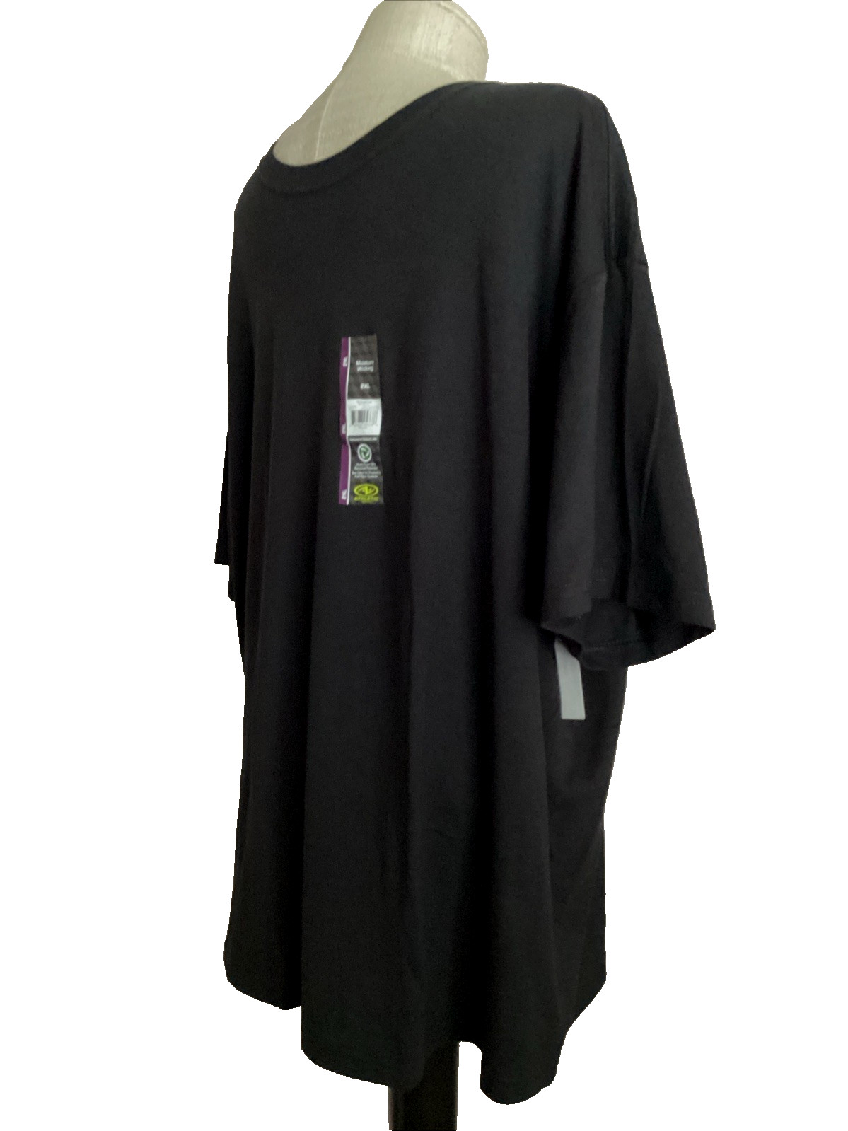 ATHLETIC WORKS Tri-Blend Black Short Sleeve Crew Neck T-Shirt Sz 2XL* gallery