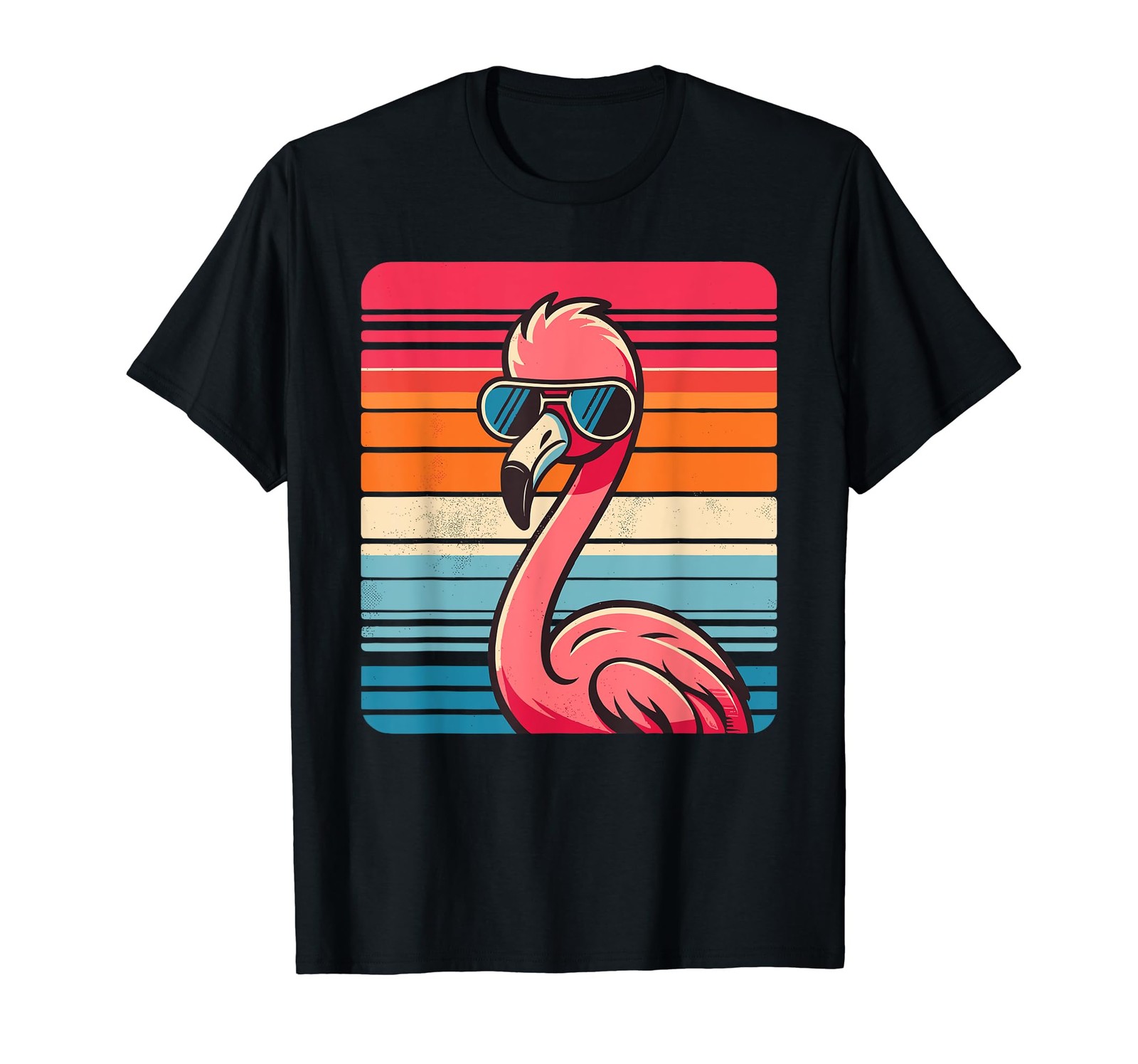 Cool Retro Flamingo in Sunglasses 70s 80s 90s Funny Flamingo T-Shirt gallery