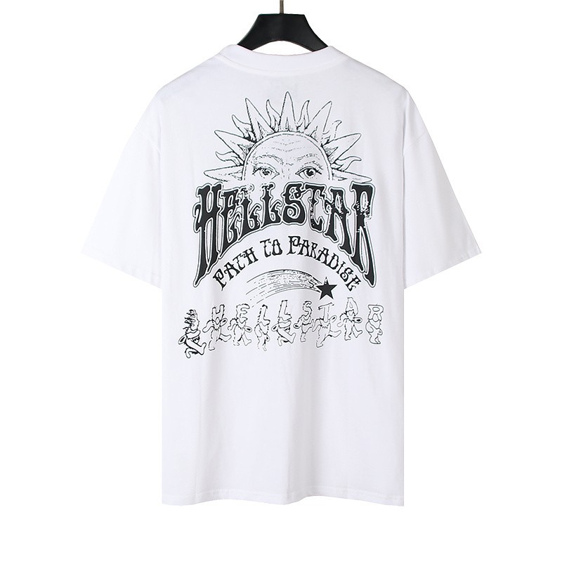 Hellstar Loose Fit High Street Trendy Sports T Shirt for Men and Women gallery